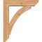 Ekena Millwork Thorton Slat Smooth Bracket w/ Offset Brace, Western Red Cedar, 5 1/2"W x 22"D x 26"H BKT0604X22X26THR06SWR - alternate 2